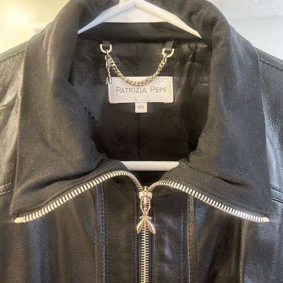 Patrizia Pepe Nappa Lambskin Jacket - Picture 2 of 4